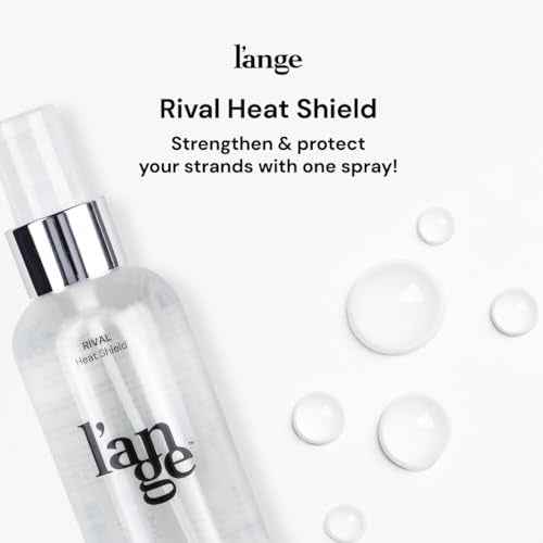 L'ANGE HAIR Rival Heat Shield | Heat Protection Spray for Hair | Prevents Frizz and UV Damage | Lightweight Thermal Protectant Spray | Adds Shine with Nourishing Oils and Keratin | 4 oz Bottle