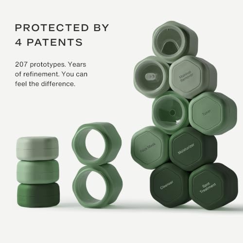 Cadence Capsules Travel Skincare Set - 3 Leak Proof Containers