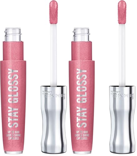 Rimmel Stay Glossy Lip Gloss Flower Power 140 - Pack of 2
