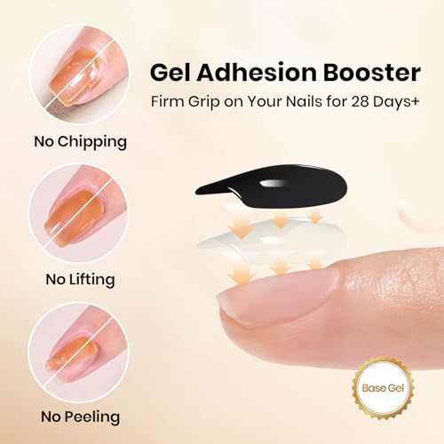 Beetles Clear F-Clear Gel Base & Top Coat Set 2Pcs 15ml Long Lasting High Gloss