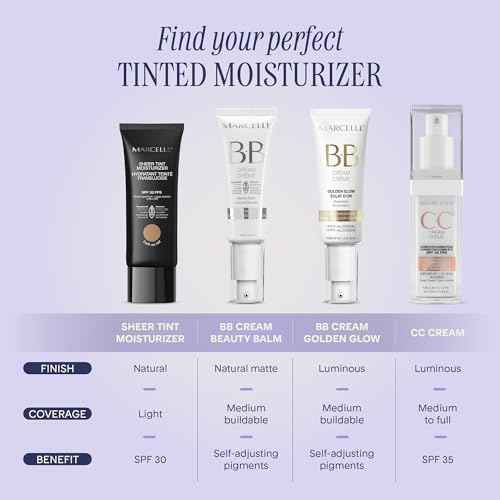 Marcelle BB Cream Golden Glow, Universal Shade, Tinted Moisturizer, Skin Enhancer, Illuminator, Beauty Balm, Non-Comedogenic, Paraben-Free, Oil-Free, Hypoallergenic, Cruelty-Free, 1.5 fl oz