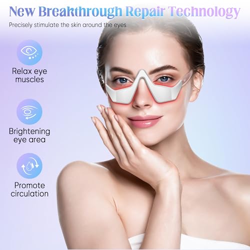 Under-Eye Light Therapy Glasses with Vibration Massage