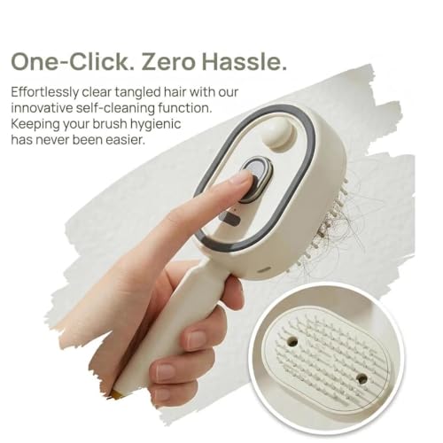 Electric Steam Hair Brush - Cordless & Rechargeable