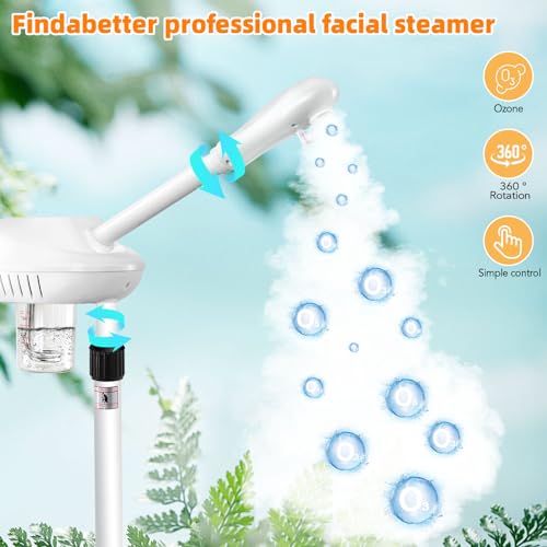Professional Facial Steamer with Ozone & Wheels