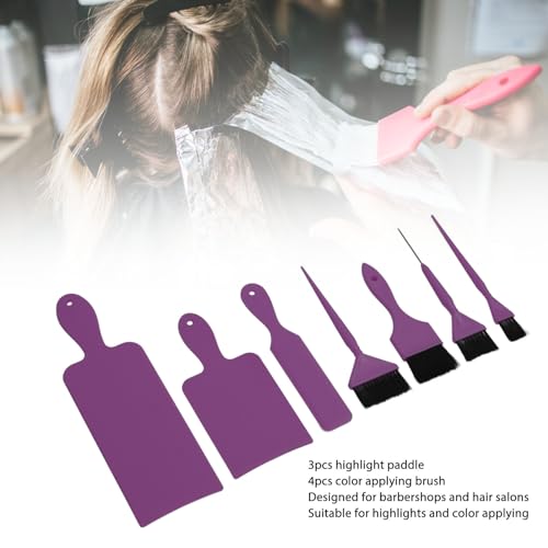 Balayage Hair Highlighting Kit - 7pc Salon Tools with Paddles & Brushes