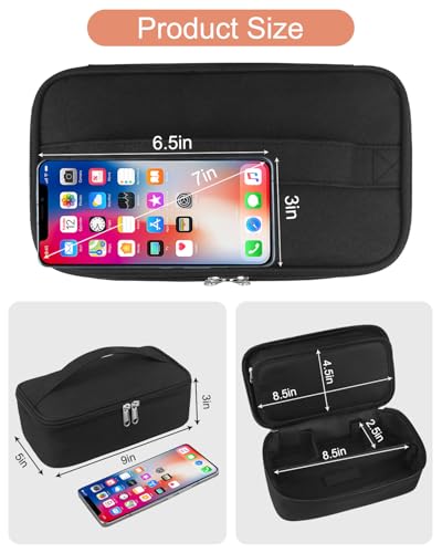 Meiiy Portable Barber Tool Bag for Hair Clippers & Scissors