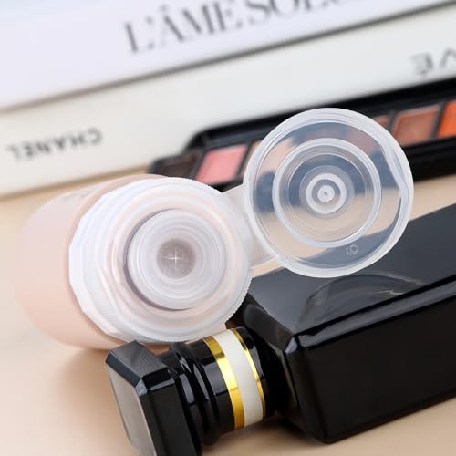 Gemice Travel Bottles for Toiletries, Tsa Approved Travel 3oz Size Containers with Clear Bag, BPA Free Leak Proof Travel Tubs Refillable Liquid Travel Accessories for Cometic Shampoo Lotion (4 Pack)