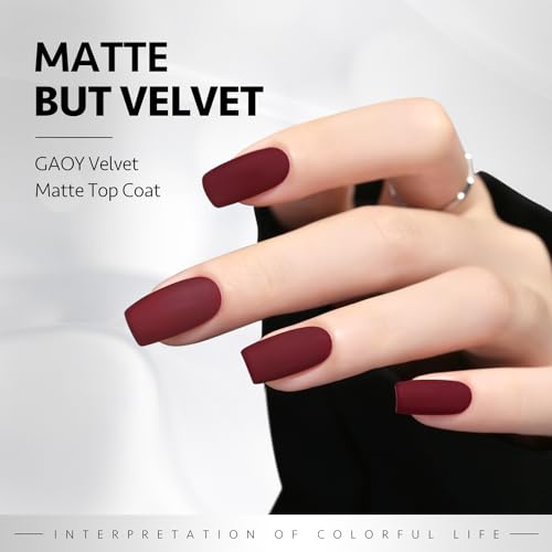 GAOY 16ml Gel Top Coat Matte & Gloss Set - Long-Lasting UV Nail Finish
