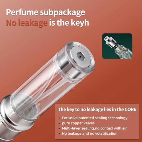 2-Pack Travel Cologne Atomizer Bottles - Refillable 5ml Perfume Spray Case