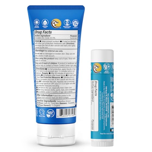 Badger SPF 40 Reef Safe Sport Sunscreen and SPF 35 Sunscreen Face Stick