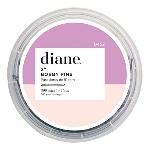 Diane, 2" Bobby Pins D452, BLACK, 300 Count