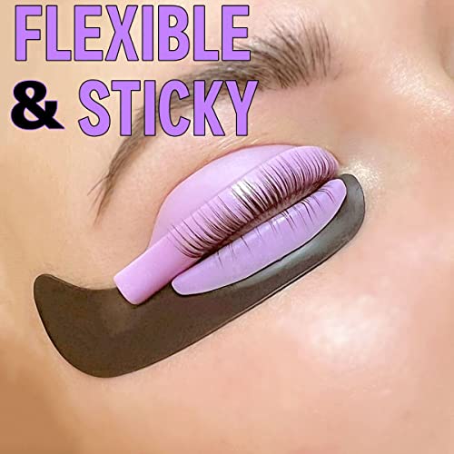 12-Piece Reusable Silicone Eye Patches for Lash Lifts & Extensions
