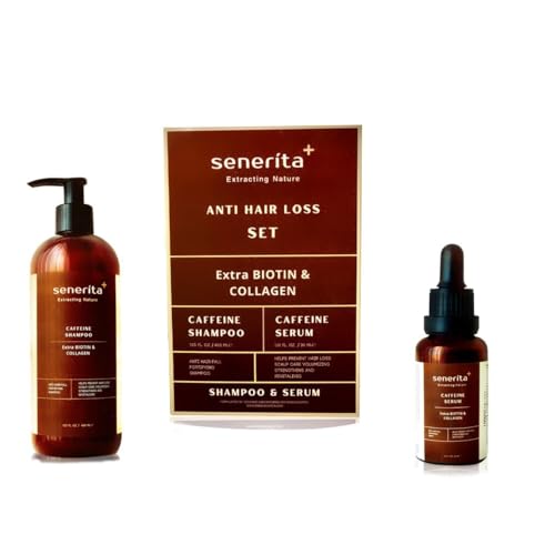 Senerita+ Anti Hair Loss Set with Biotin & Caffeine Shampoo