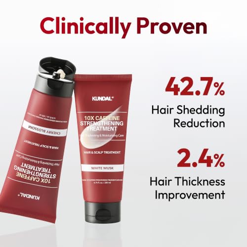 KUNDAL 10X Caffeine Conditioner, Cherry Blossom, 6.76 oz
