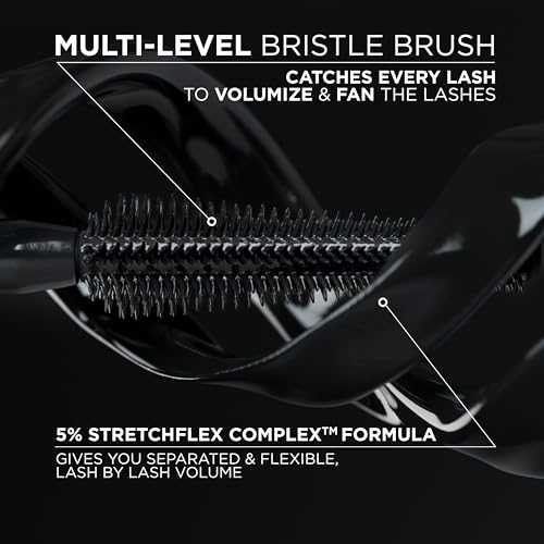 Voluminous Panorama Mascara - Blackest Black, Lengthening & Smudge Resistant, 0.33 Fl Oz - Variation of This Listing
