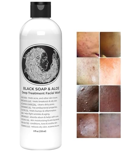 Natural Black Soap with Aloe for Face & Body | Paraben Free