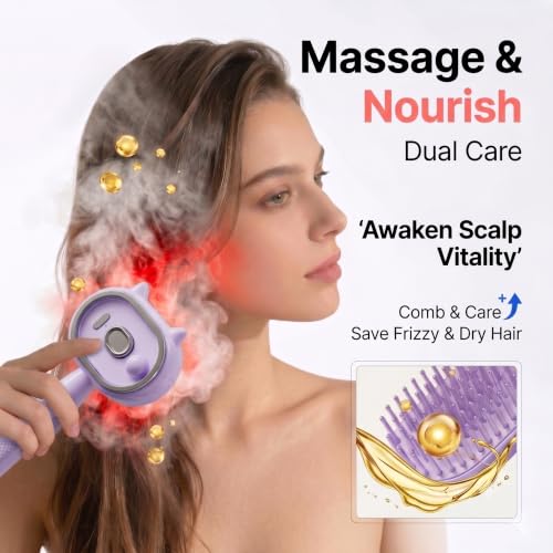Electric Spray Air Cushion Massage Comb - 5 in 1 Hair Brush