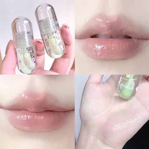 Hydrating Lip Oil Set, 3-Piece Fruit Flavors for Kids