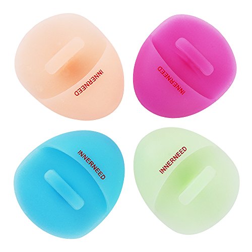 Silicone Face Cleanser Brush for Sensitive Skin (Pack of 4)