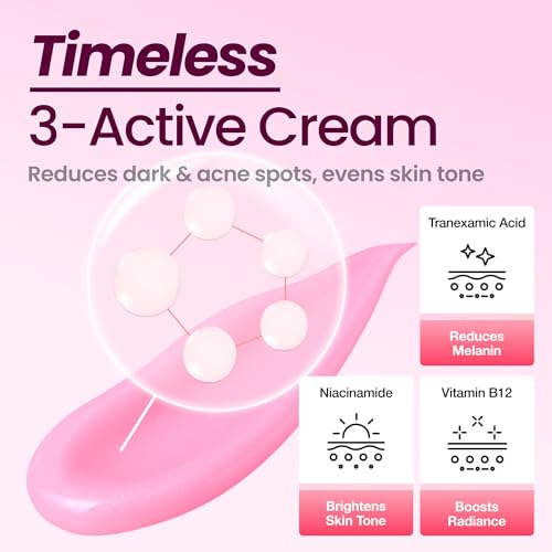 Dark Spot 24% Correcting Pink Glow Cream | Tranexamic Acid 6%, Niacinamide 5%, Dark Spots, Freckle, Blemishes, Pigmentation, Non-Irritating, Korean Skincare, 30ml, 1.01 fl.oz.