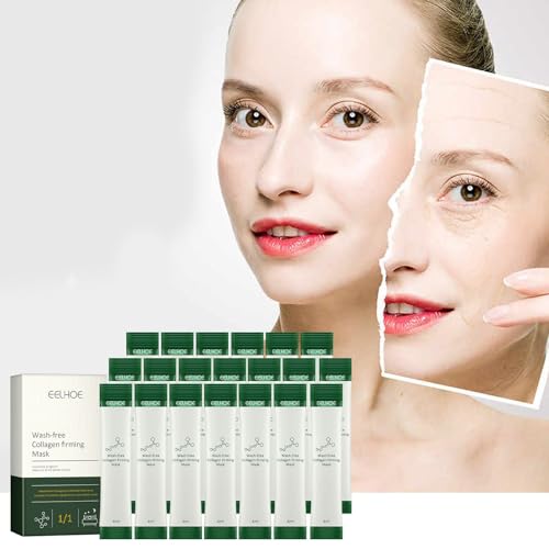 CROOT 20 Packs Korean Collagen Firming Mask Skin Care, Wash-Free Sleeping Mask, Essential Lifting Firming Anti Aging Moisturizing Face