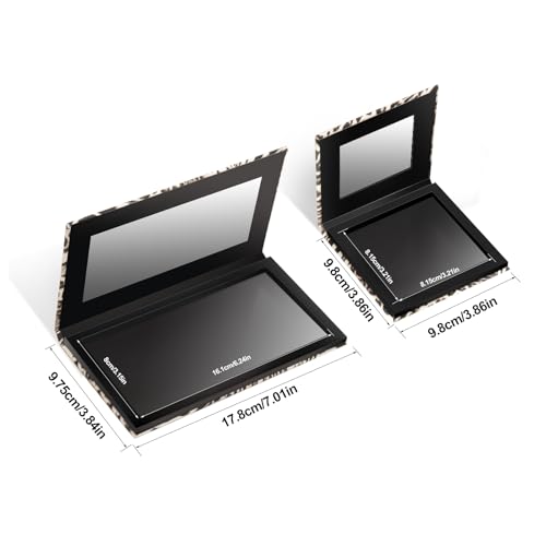 Leopard Magnetic Makeup Palette Kit - 18 & 9 Pan Empty Eyeshadow Palette