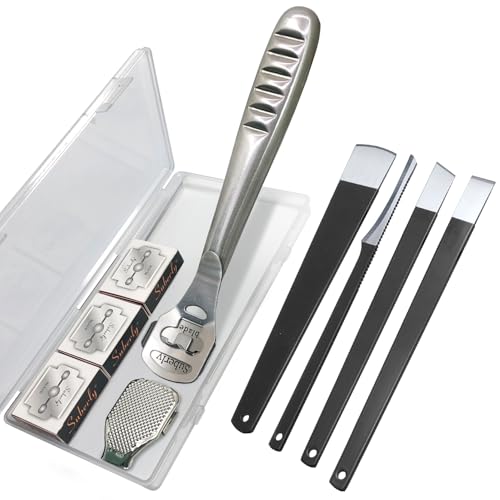 Callus Shaver & Pedicure Tool Kit - 36 Piece Stainless Steel Foot File Set
