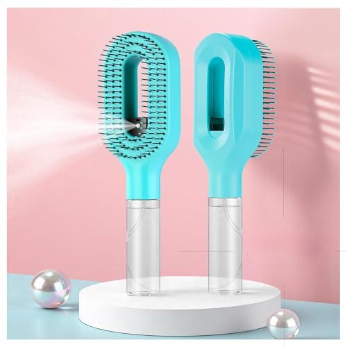 2-in-1 Hair Brush with Water Spray for Easy Detangling