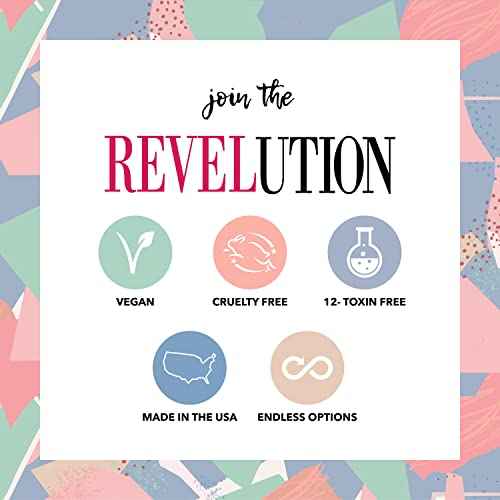 Revel Nail Dip Powder Nail Kit, 12 Pink & Red Shades, Chip Resistant Dip Powder for Nails with Vitamin E and Calcium, DIY Manicure Set, Made in USA