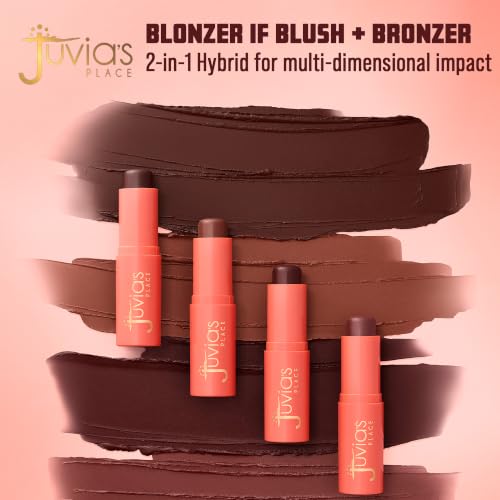 Juvia's Place Blushed Blonzing Stick - 2-in-1 Cream Bronzer & Blush for Face