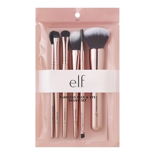 e.l.f. 6-Piece Flawless Face Brush Set - Vegan & Cruelty-Free
