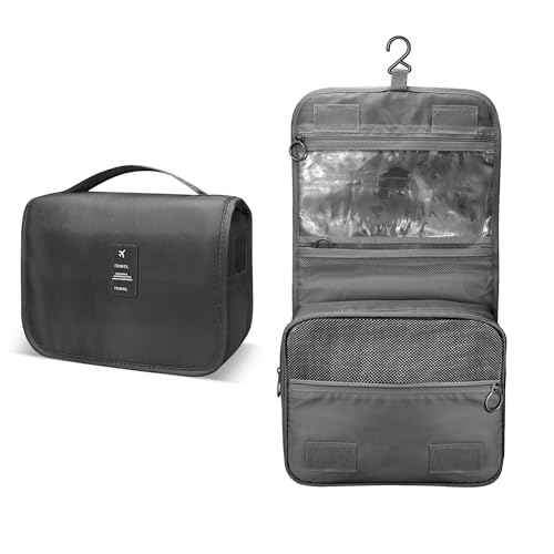 Lcsmaokin Large Capacity Travel Toiletry Bag - Waterproof & Hangable