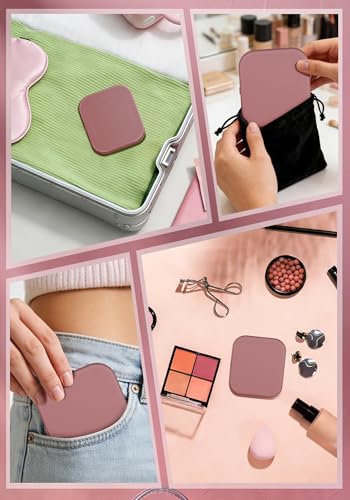 SisKokoro 40X Magnifying Mirror with Light - Compact & Rechargeable