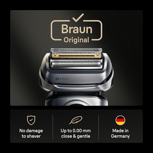 Braun Series 9 Men's Electric Shaver Replacement Head, 92S Silver