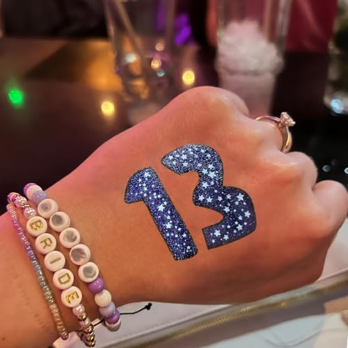 24 Glow in Dark Temporary Tattoos - 13 Birthday Party Favors