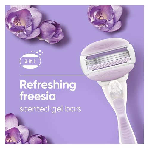 ComfortGlide Freesia Women's Razor with 2 Refills - Smooth Shaving