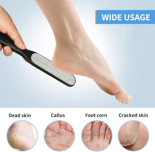 2 Pack Stainless Steel Foot Files Callus Remover