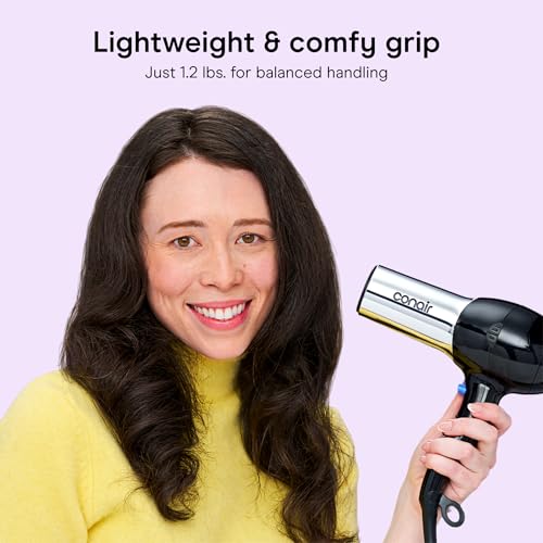Conair 1875W Ionic Hair Dryer with Concentrator Attachment