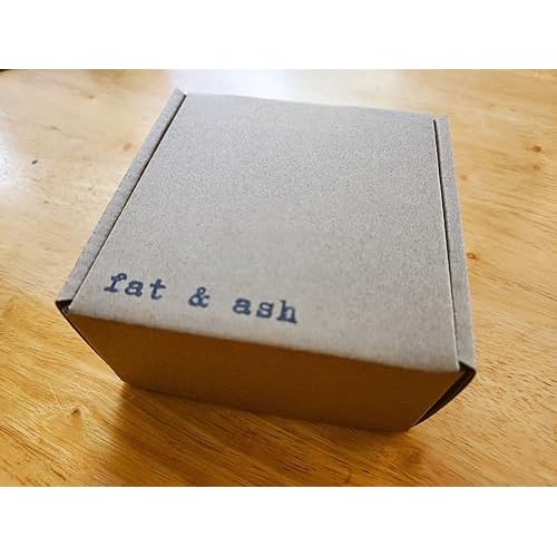 fat & ash Beef Tallow Soap Bar (2 Pack) - VERY SIMPLE INGREDIENTS - Organic and Moisturizing - Handmade in USA - Family Recipe - Long-Lasting, All-Natural, For Dry Skin