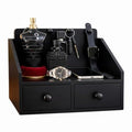 Mens Organizer,Cologne Organizer for Men with Drawer,Perfume Organizer,Cologne Stand,Perfume Stand,Bathroom Countertop Storage,Shelf for Dresser,Mens Bedroom Gift