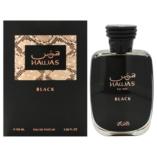 Hawas Black by Rasasi for Men EDP Spray 3.38 oz