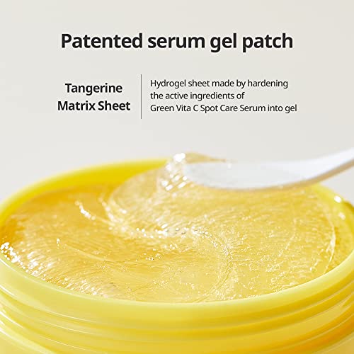 GOODAL Green Tangerine Vitamin C Moisturizing Eye Patch, 5-minute, Hydrating Gel Patch (60 sheets) (Ver.2)