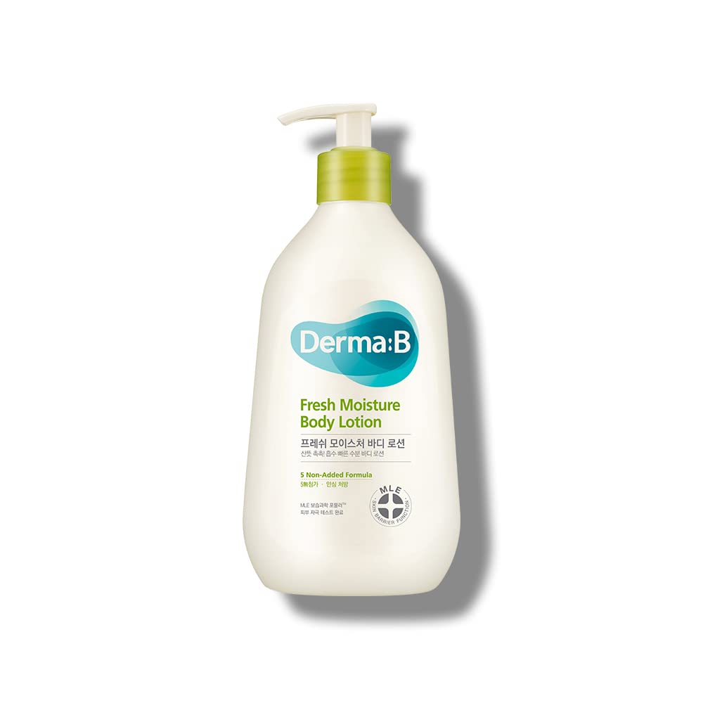 Derma B | Fresh Moisture Body Lotion | Lotion for Extremely Dry Skin | Intensive Skin Moisturizing | Fast-Absorbing & Long-Lasting Moisturizer | Natural Deodorant Cream | Body Care | 3.5 fl oz (400ml)