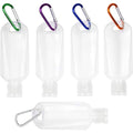 5Pc Travel Sanitizer Bottles 50ml Refillable w/ Keychain