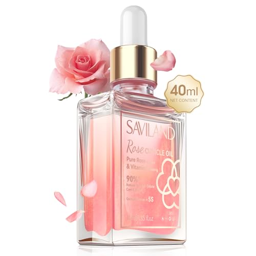 SAVILAND Rose Cuticle Oil with Vitamin E & Jojoba - 40ml Repairing Nail Oil