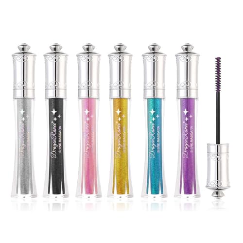 6Pcs Glitter Colorful Mascara Set – Diamond Sparkle