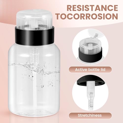 Acetone-Safe Nail Polish Remover Pump Dispenser, 200ml - 2 Pack