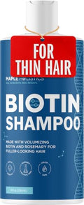 Maple Holistics Rosemary & Biotin Shampoo for Thinning Hair - Sandalwood 8 fl oz, vegan volumizing formula