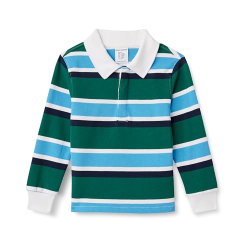 Boys' Long Sleeve Rugby Polo Shirt - Comfortable & Durable
