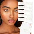 GALACTIC GOLD FACE FRECKLES set of 10 premium festival waterproof temporary metallic gold foil face Flash Tattoos | gold freckles, gold star tattoo, face shimmer, freckles, festival tattoo